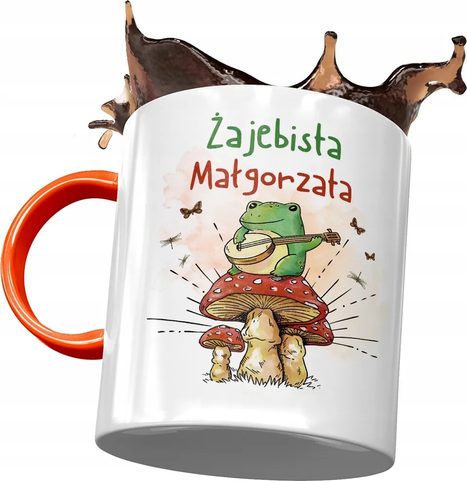 Narancssárga Bögre Margit Barátnő Feleség Nyomtatott Fotóval