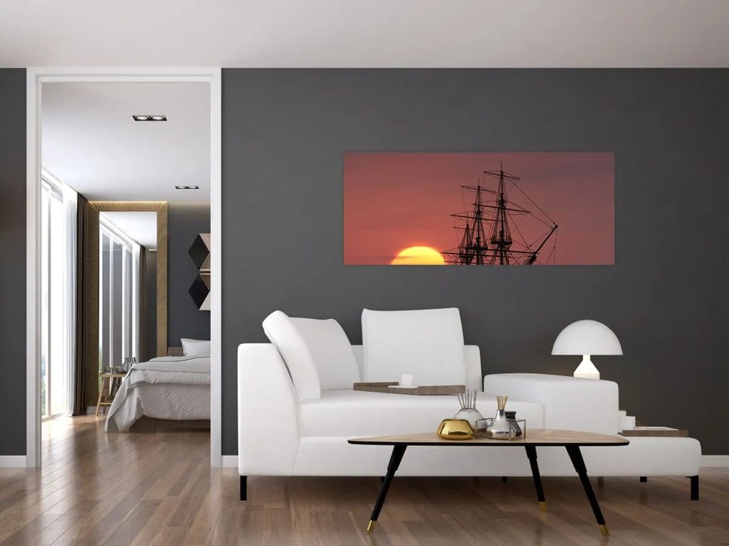 Kép - Középkori hajó (120x50 cm)