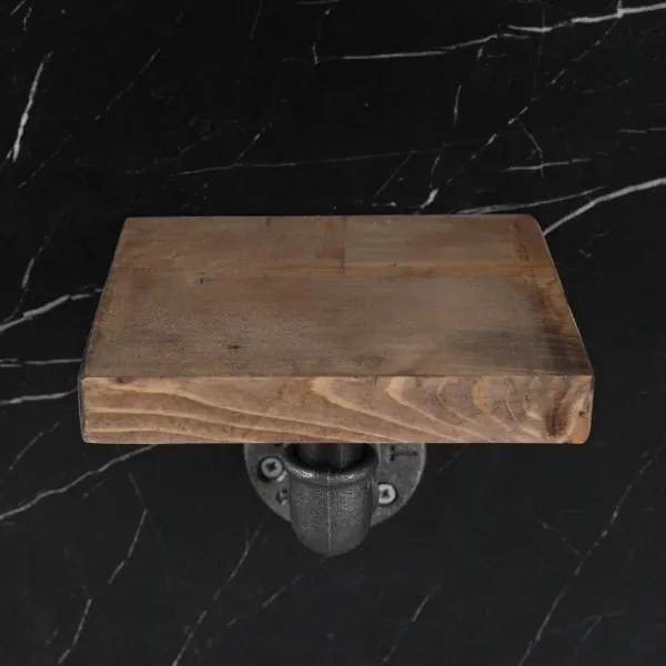 KÉSZLET 3x Fali polc BORURAF fenyő/fekete