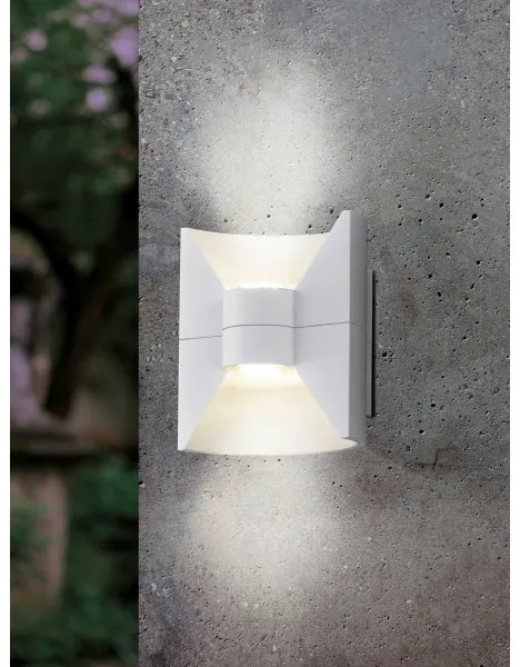 Eglo 93367 -LED kültéri fali lámpa REDONDO fehér 2xLED-SMD/2,5W/230V IP44