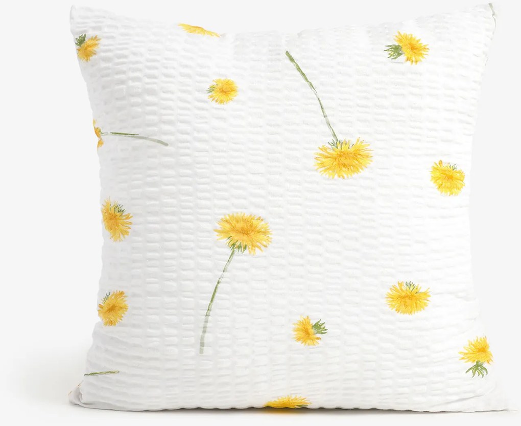 Goldea krepp párnahuzat - pitypangok 40 x 40 cm