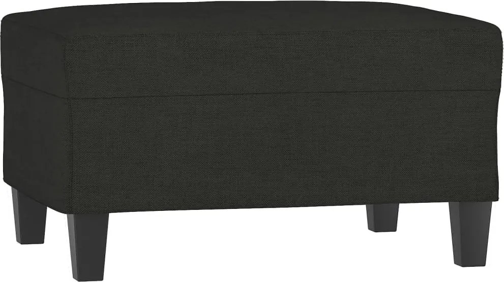 vidaXL fekete szövet lábzsámoly 70x55x41 cm