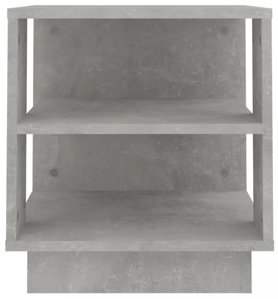 vidaXL betonszürke szerelt fa dohányzóasztal 40x40x43 cm