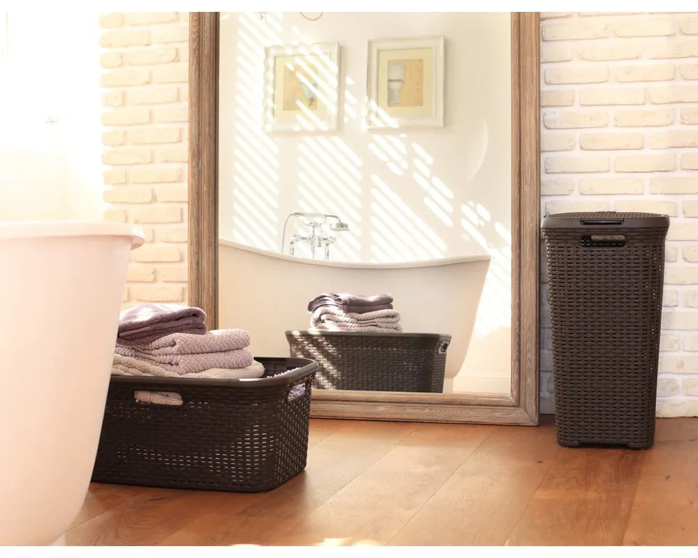 Hamper barna szennyeskosár, 40 l - Curver
