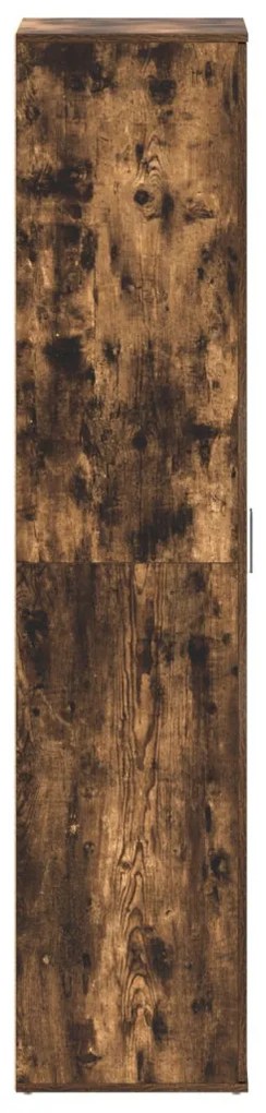 vidaXL Cipőszekrény polcokkal Füstölt tölgy 80 x 39 x 178 cm Faanyag