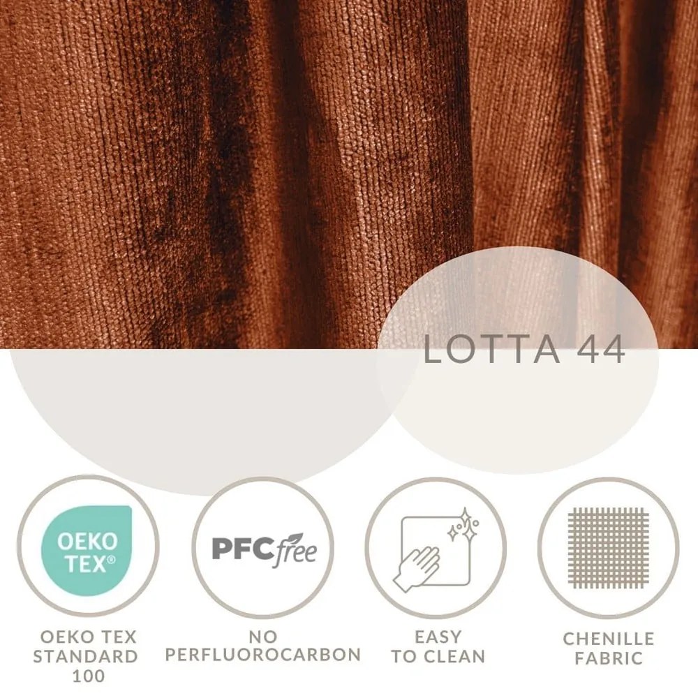 Téglavörös kárpitozott ágyneműtartós franciaágy ágyráccsal 140x200 cm Etero – Maison de Rêve