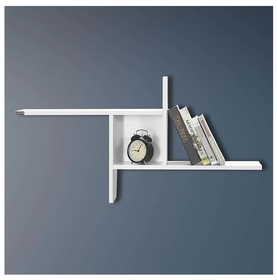 Fali polc 50x100 cm, fehér