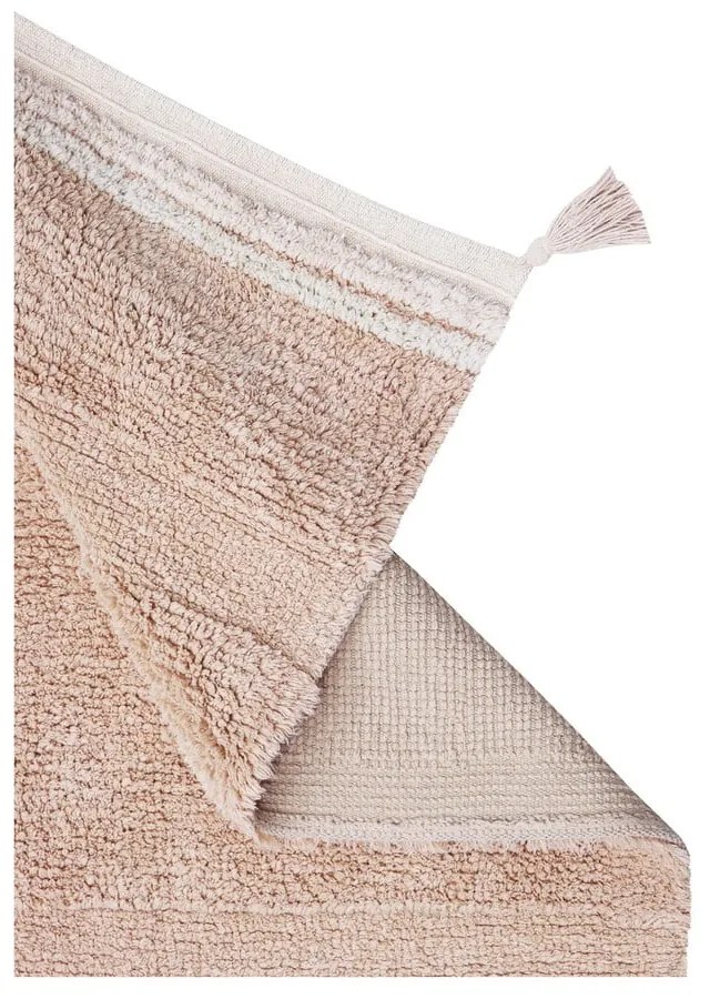 Világos rózsaszín mosható kézi szövésű pamut szőnyeg 140x200 cm Bloom Rose – Lorena Canals