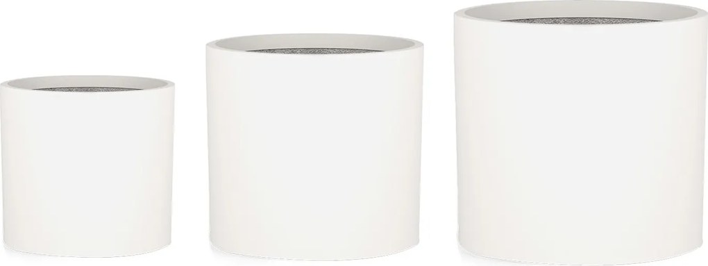 Blumfeldt Gendt, virágcserép, felső virágcserép, 3 db-os készlet, S / M / L méretek, fiberstone, beltér / kültér