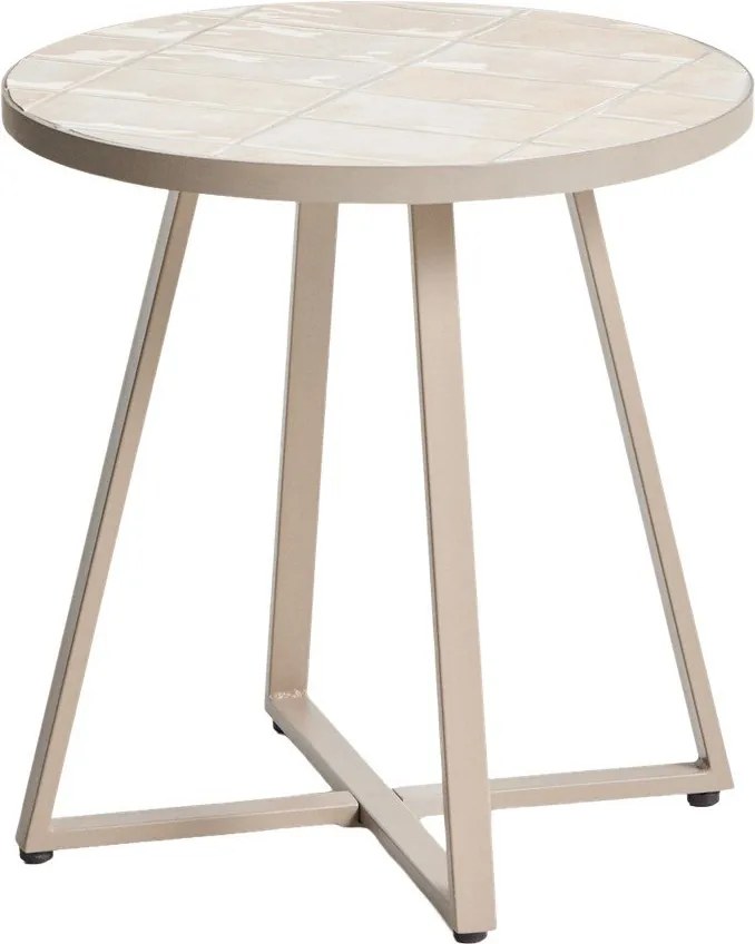 Kerek kerti kisasztal kerámia asztallappal ø 45 cm Tella – Kave Home