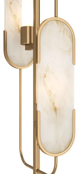 Maytoni MOD099FL-02G - Állólámpa MARMO 2xG9/40W/230V