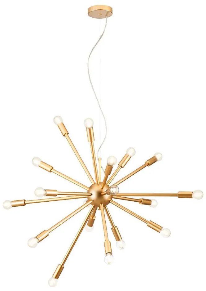 Redo 01-2935 - Kábelre függesztett STELLAR csillár 18xE14/25W/230V aranyszínű