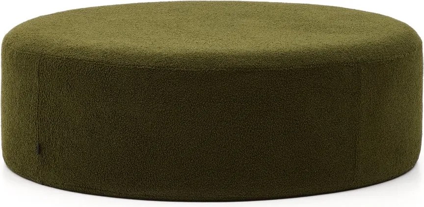 Zöld buklé puff Kaeli – Kave Home