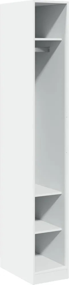 vidaXL fehér szerelt fa ruhásszekrény 30 x 50 x 200 cm