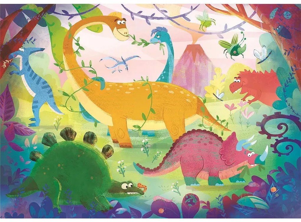 Dinoszaurusz Funny 2x20 db-os puzzle Clementoni