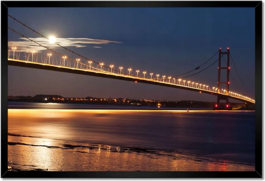 Poszterek keretben 60x40 Világító híd