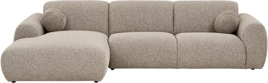 Szürkésbézs sarokkanapé (bal oldali-heverő résszel) Clyde – House Nordic