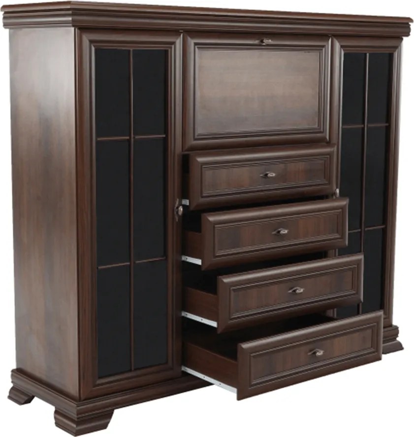 vitrines szekrény bárszekrénnyel, samoa king, KORA KK7