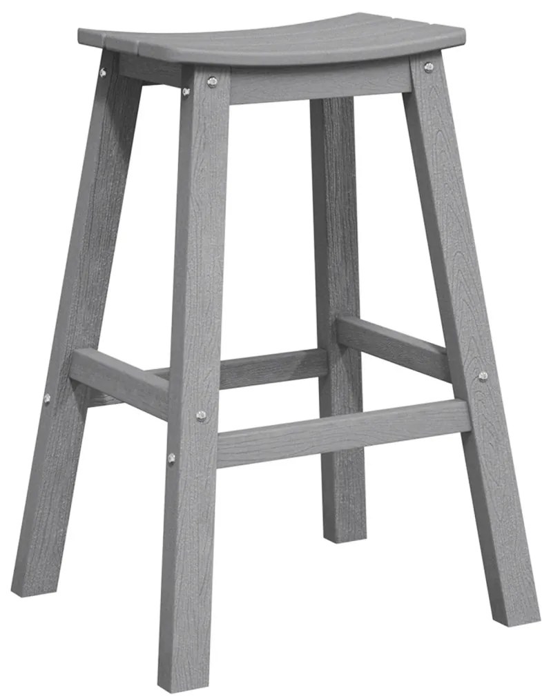 Bárszékek 9 db Világosszürke HDPE