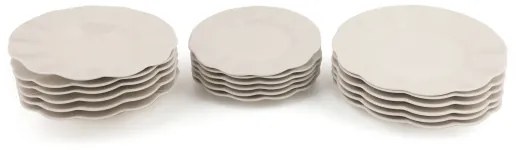 18 darabos fehér porcelán étkészlet