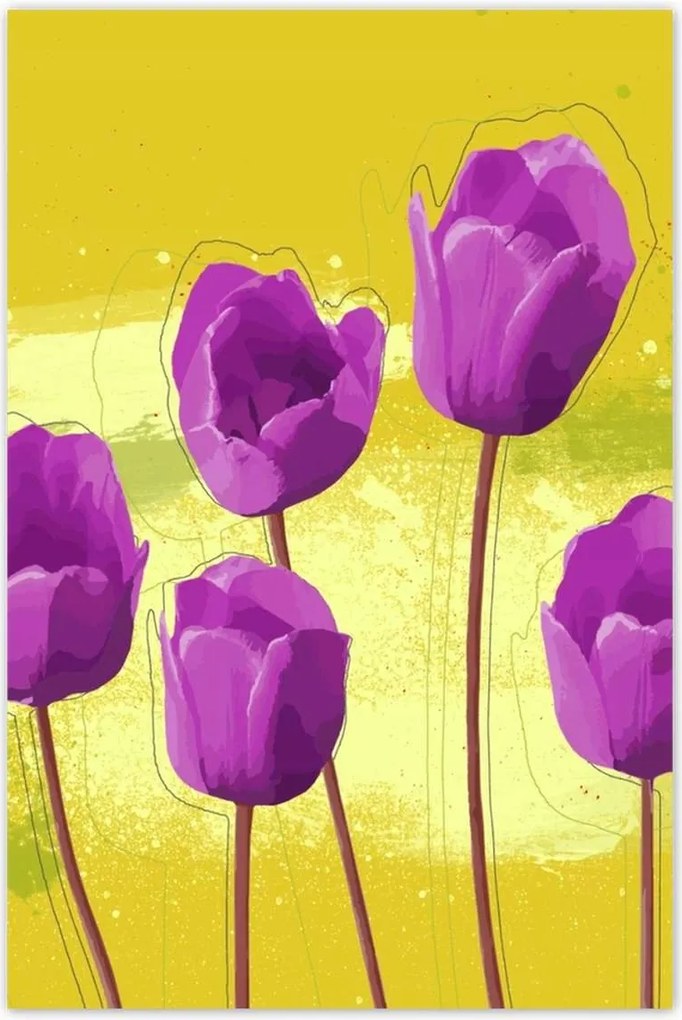 Poszterek 60x90 Mezei pipacs Mézes háttér