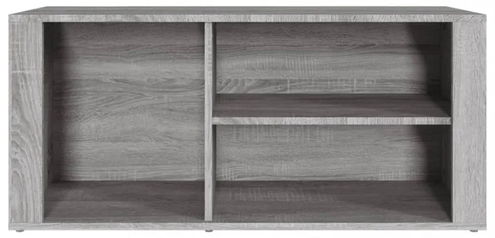 szürke sonoma színű szerelt fa cipősszekrény 100x35x45 cm
