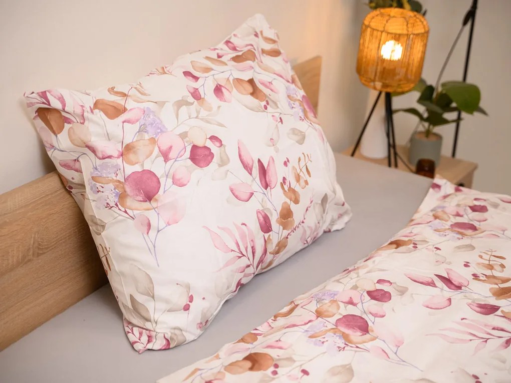 Mikroszálas ágyneműhuzat FLORANY fehér Ágyneműhuzat mérete: 2 db 70 x 90 cm | 200 x 220 cm