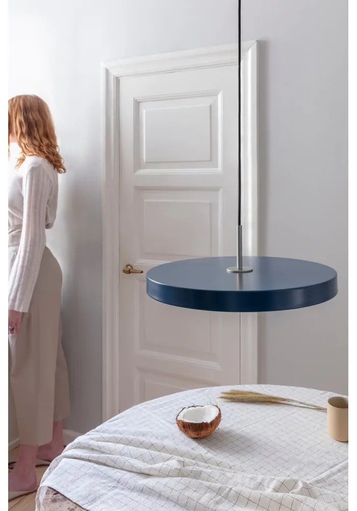 Petróleumkék LED függőlámpa fém búrával ø 43 cm Asteria Medium – UMAGE