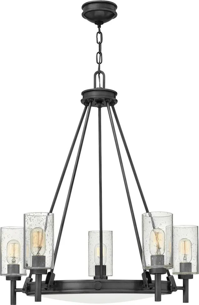 ELSTEAD HK-COLLIER5-BX COLLIER Modern Csillár Fekete, Opál, Átlátszó E27 IP20