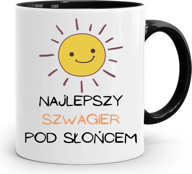 Sógornak Fekete Bögre Születésnapi Ajándék fényképes nyomtatással