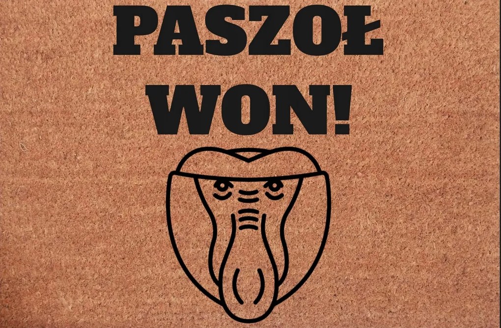 Lábtörlő Bejárati Ajtóhoz Somsiad Paszoł Won!
