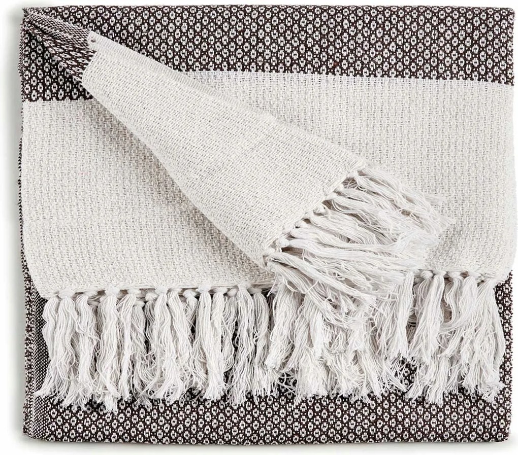 Pamut Ágytakaró 130 X 160 CM Barna Puha Praktikus