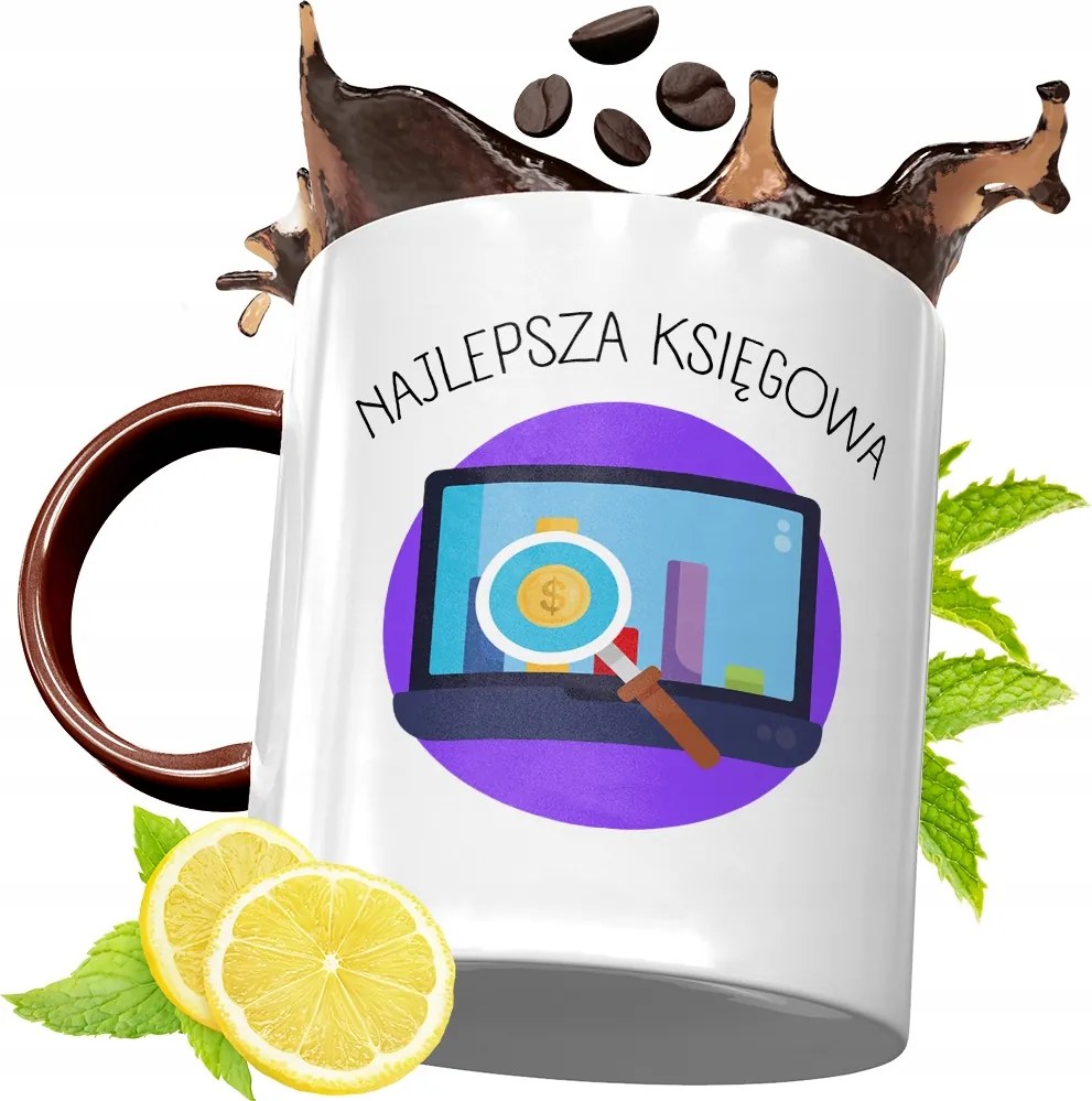 Bordó Bögre Könyvelőnek Születésnapra Ajándék fényképes nyomattal