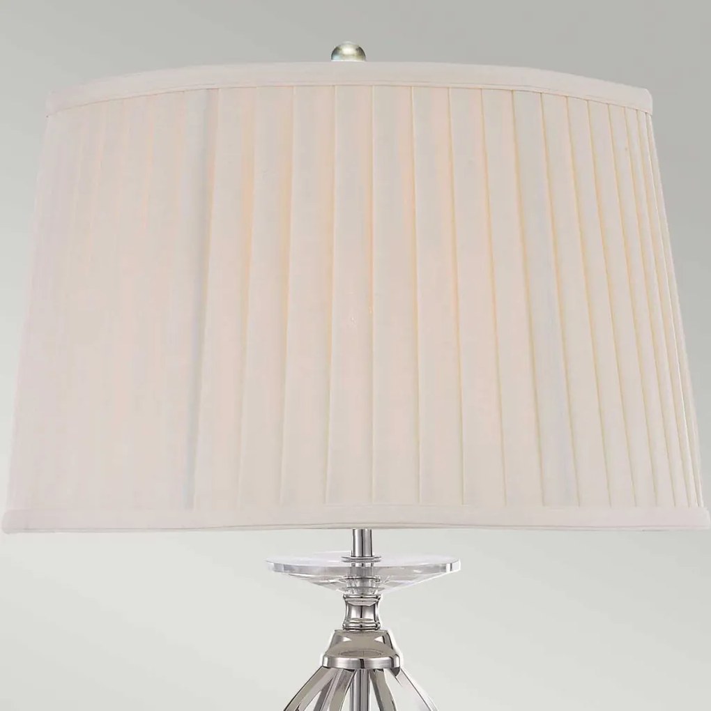 Elstead Lighting AEGEAN AG-TL-POL-NICKEL Asztali lámpa 1x60W/E27