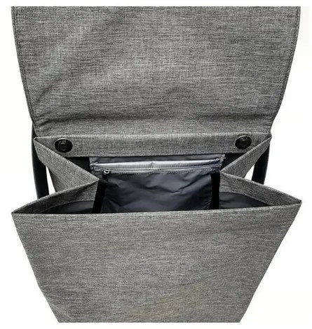 Rolser Trolley bevásárlótáska Com Tweed 8 feketecső, szürke