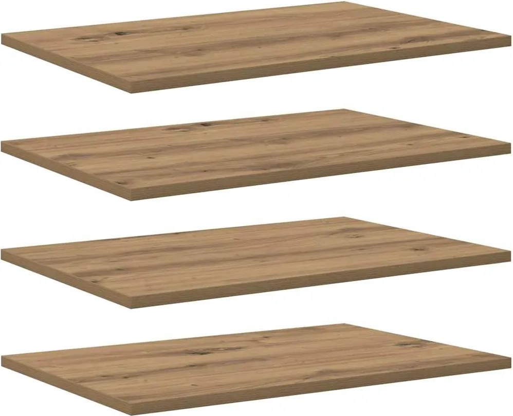 vidaXL Polcos könyvespolc 4 pcs Barna 60 x 40 x 1,5 cm Faanyag