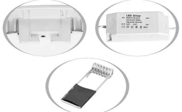 LED Beépíthető lámpa LADA LED/18W/230V 4100K IP44