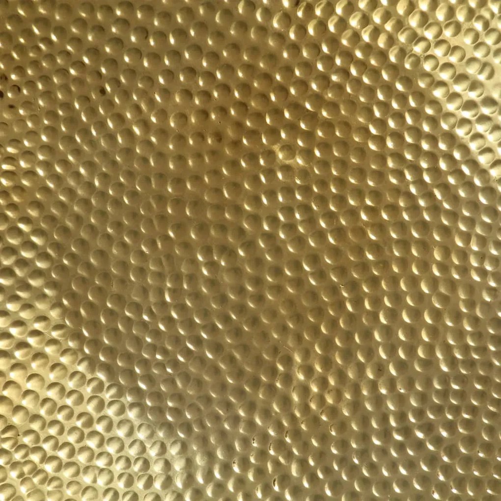 rézsárga kalapált alumínium dohányzóasztal 70 x 30 cm