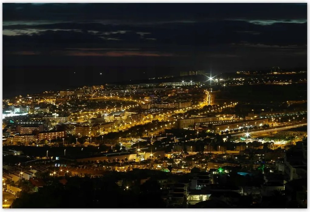 Poszterek 155x105 Tájkép éjszakai felvételen