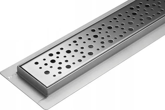 Lineáris zuhanyfolyóka 120 cm alacsony 52 mm Forgatható Szifon Csepp Mintás