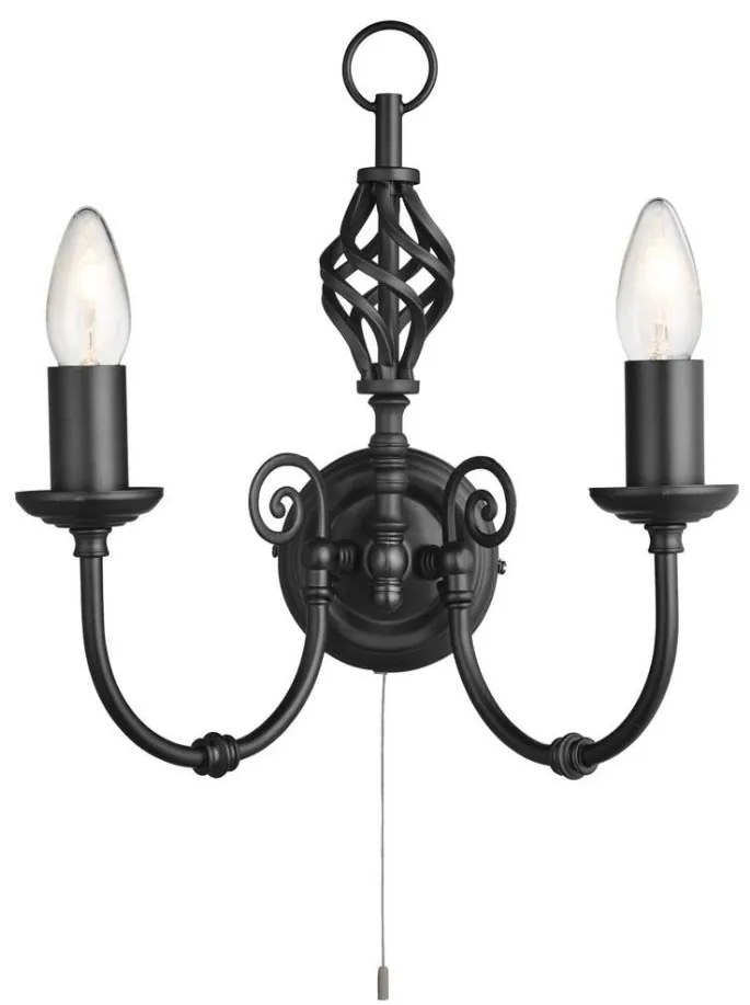 Searchlight 3380-2 - Fali lámpa ZANZIBAR 2xE14/60W/230V