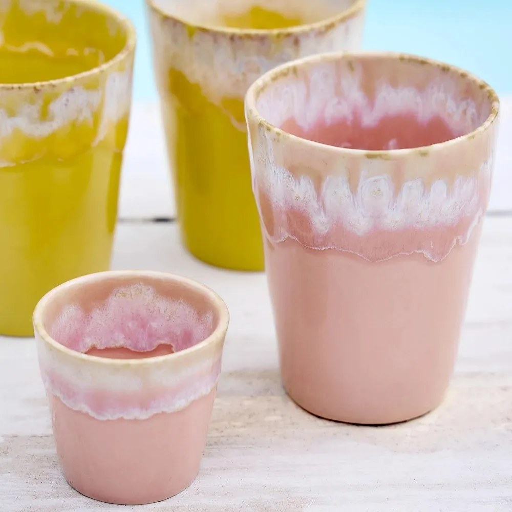 Grespresso rózsaszín agyagkerámia kávéscsésze - Costa Nova