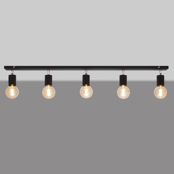 Spotlámpa TUNE 5xE27/20W/230V fekete