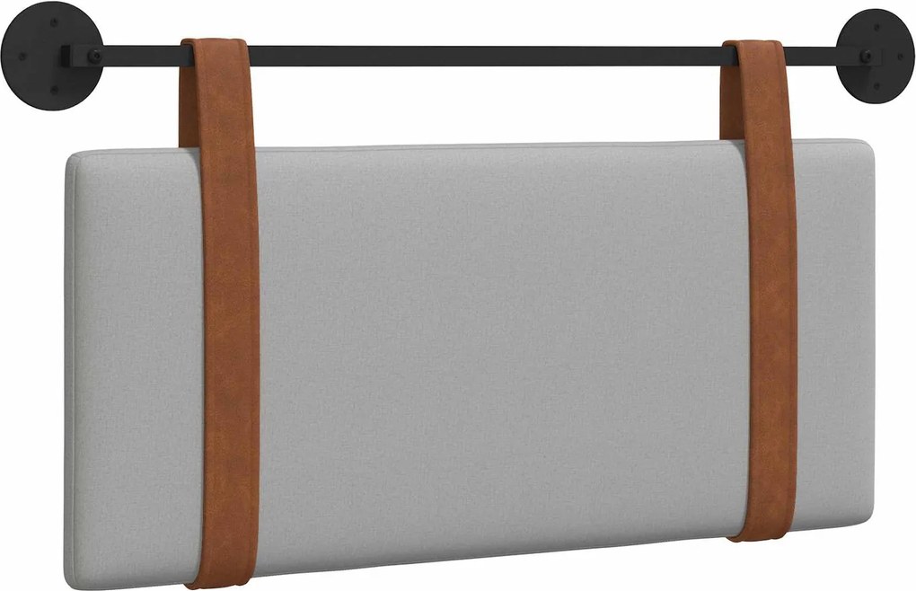 vidaXL Fali Fejtámla Falra szerelhető Felhőszürke 90 x 40 cm Faanyag