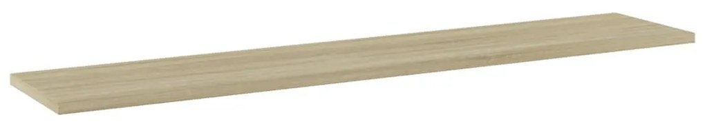 4 db sonoma-tölgy színű forgácslap könyvespolc 100x20x1,5 cm