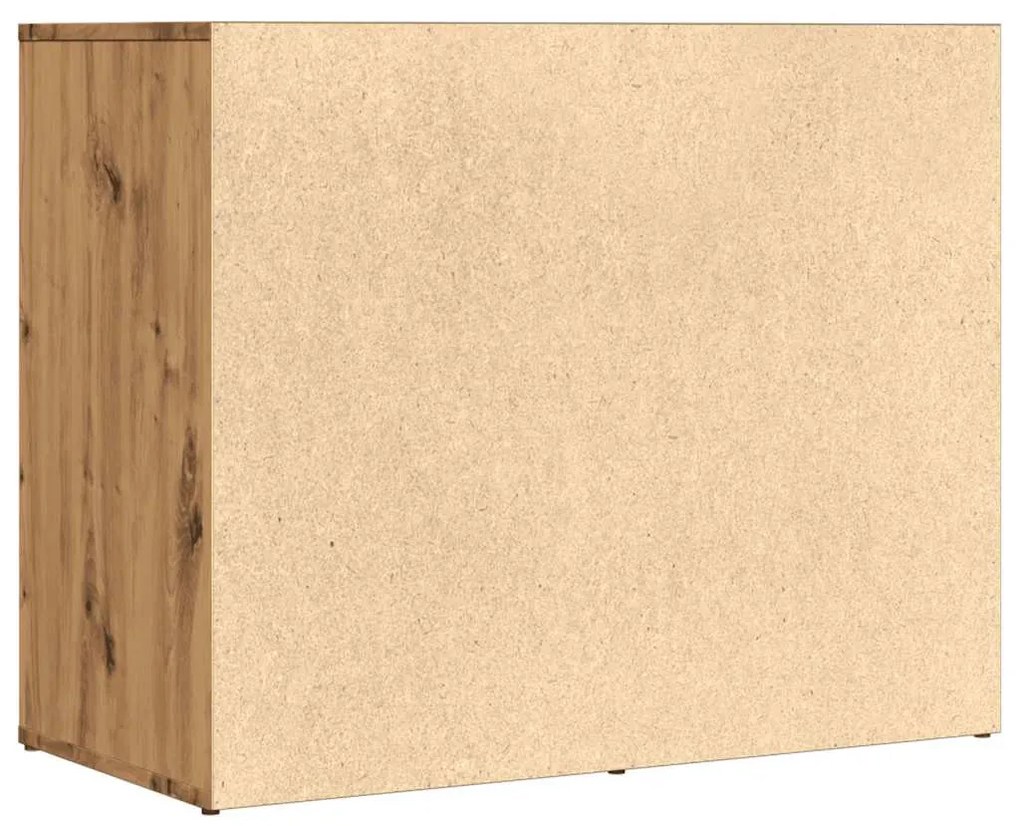 kézműves tölgy szerelt fa pipereszekrény 80 x 40 x 65 cm