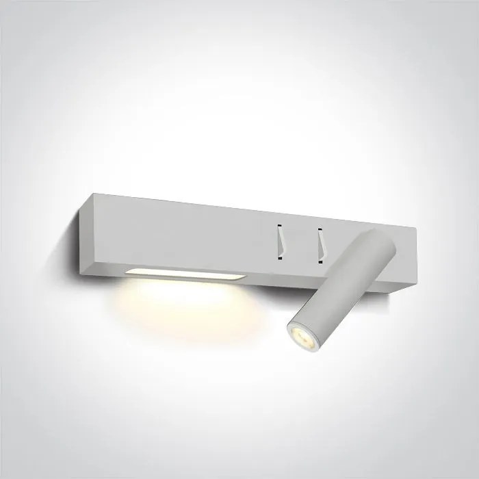 One Light Reading Spots 65146A/W/W Fali lámpa 1x3W|1x6W/LED 3000K 480lm IP20