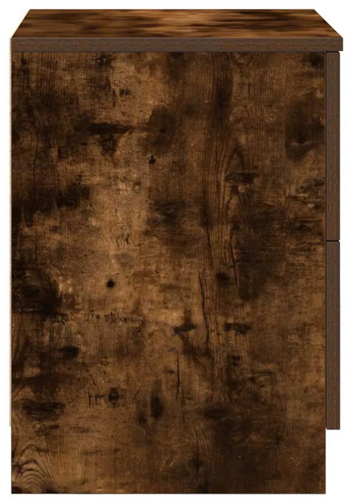 2 db füstös tölgy színű éjjeliszekrény 2 fiókkal 40x36x50 cm
