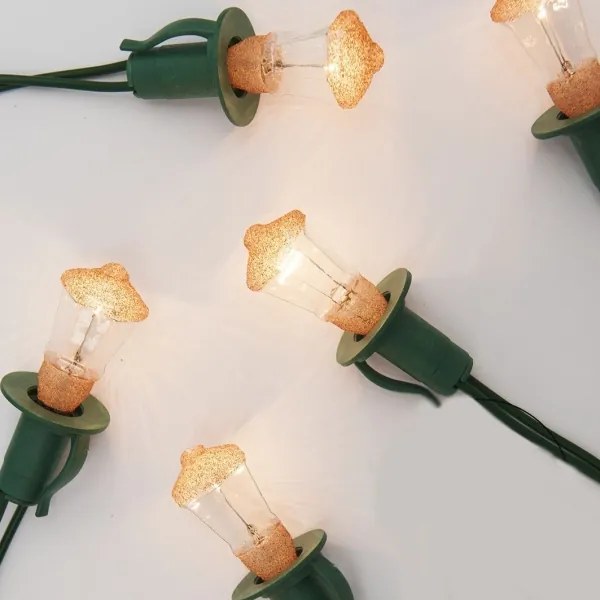 Karácsonyi lánc LANTERN 12xE10/10,7m meleg fehér