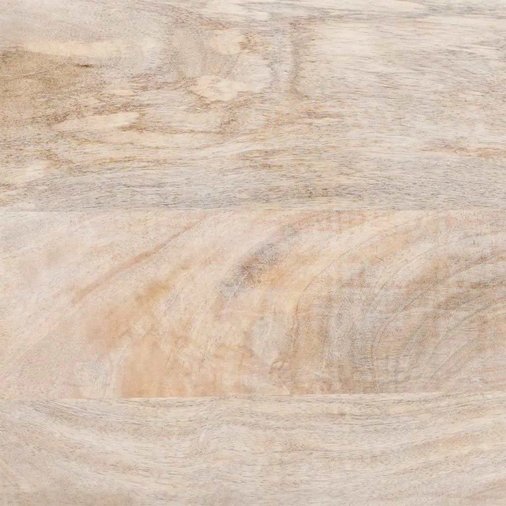 Tükör tükörrel Fehér 57 x 70 x 3 cm tömör mangófa